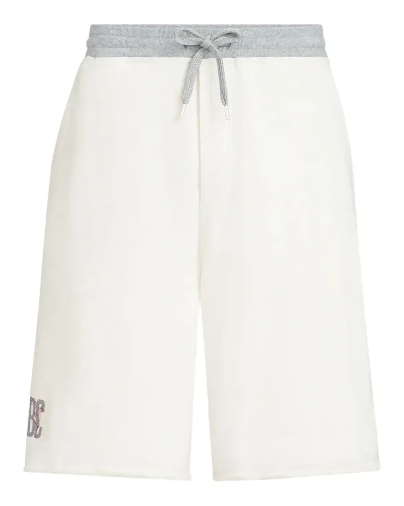 Brunello Cucinelli Joggingshorts mit Logo-Print - Nude Nude