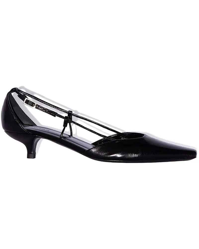 by FAR Francine Creased Pumps 40mm - Schwarz Schwarz