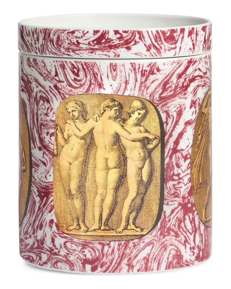 Fornasetti Nel Mentre Reperti Decor "Immaginazione" Kerze (1020g) - Weiß Weiß