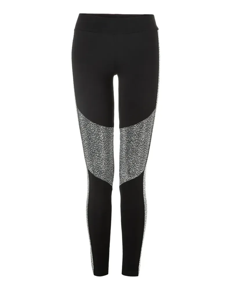 Philipp Plein patterned-detail leggings - Schwarz Schwarz