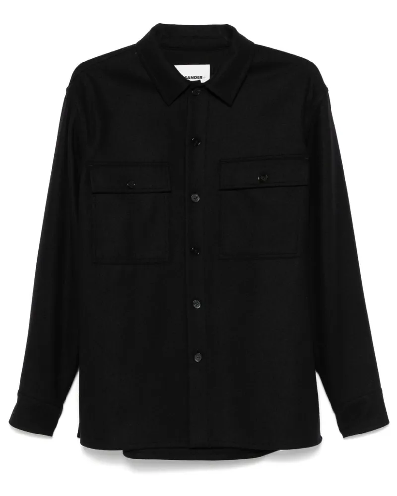 Jil Sander Klassisches Hemd - Schwarz Schwarz