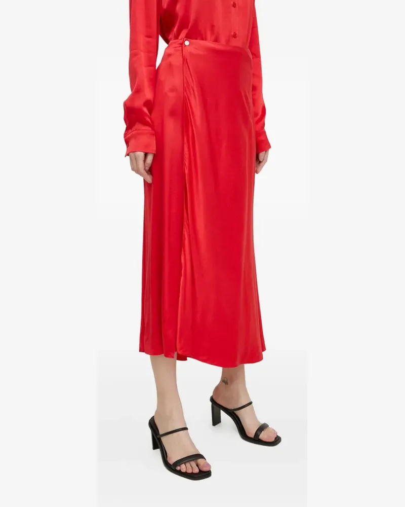 Samsøe & Samsøe Rock mit asymmetrischem Saum - Rot Rot