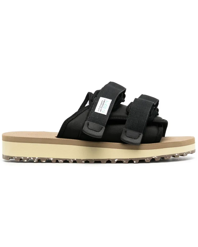 SUICOKE MOTO-Cab-ECO Sandalen mit Klettverschluss - Schwarz Schwarz