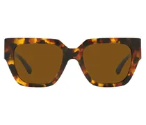 Oversized-Sonnenbrille in Schildpattoptik - Braun