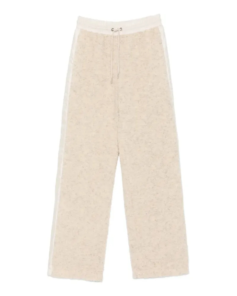 Moncler Joggingshorts mit Logo-Patch - Nude Nude