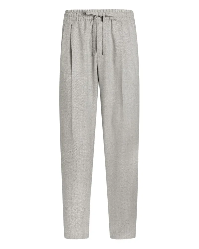 Dolce & Gabbana Bundfaltenhose mit Kordelzug - Grau Grau
