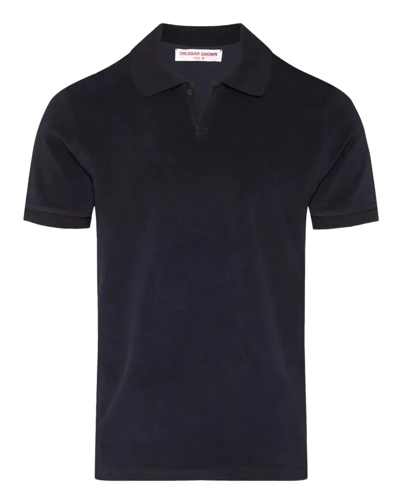 Orlebar Brown Bruno Poloshirt aus Frottee - Blau Blau