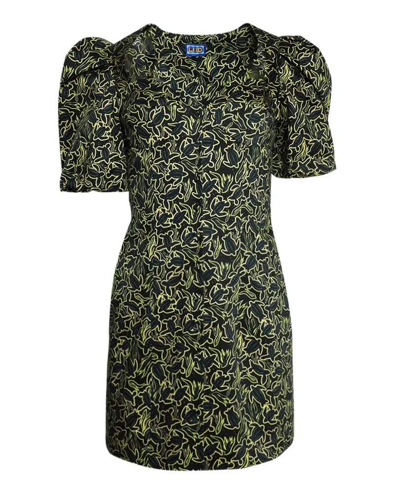 LHD Avena printed mini dress - Schwarz Schwarz