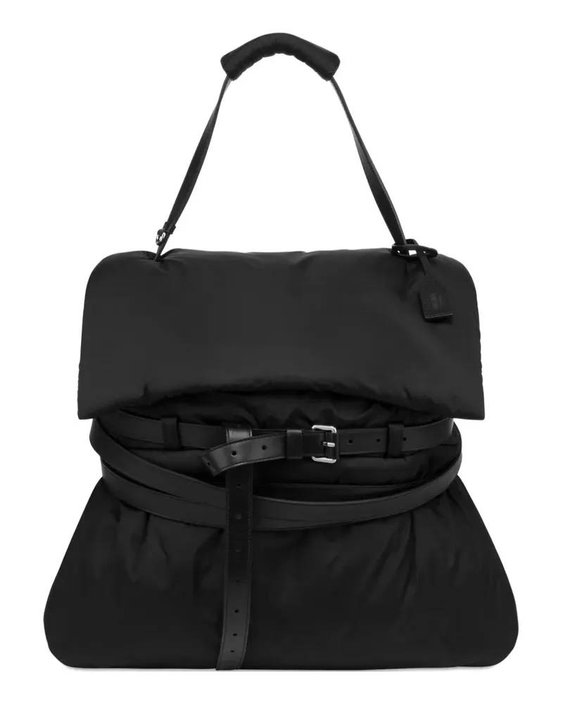 Moschino quilted belted shoulder bag - Schwarz Schwarz