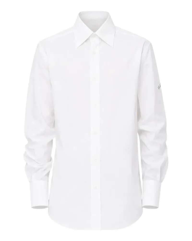 Maison Margiela long-sleeve logo shirt - Weiß Weiß
