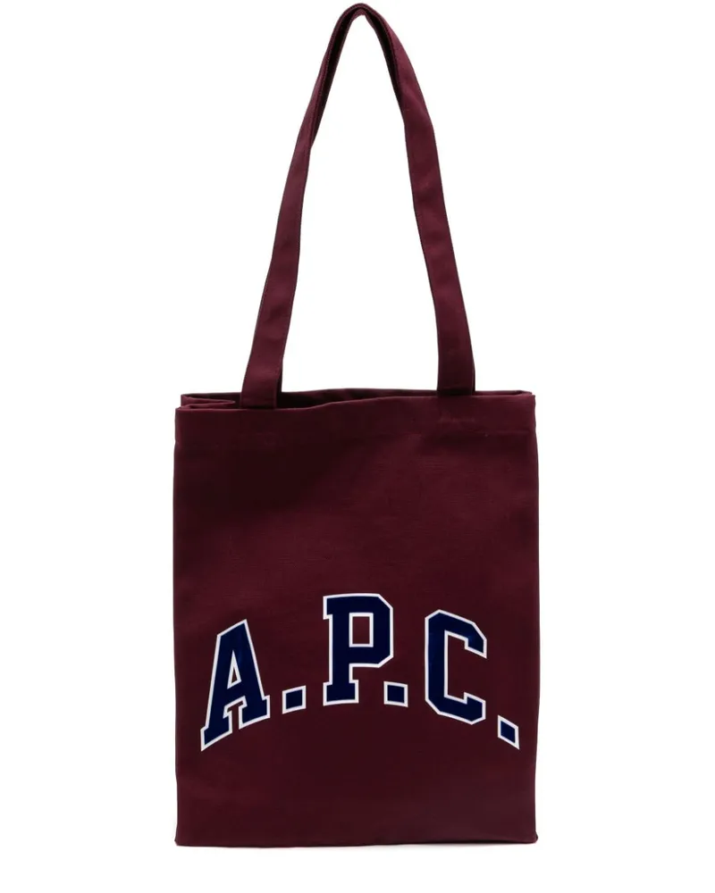 A.P.C. Lou University Tote Bag - Violett Violett