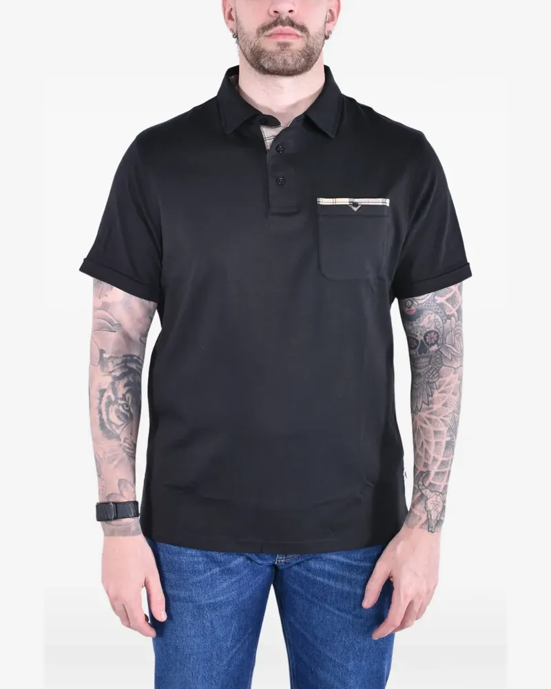 Barbour Kurzärmeliges Corpatch Poloshirt - Schwarz Schwarz