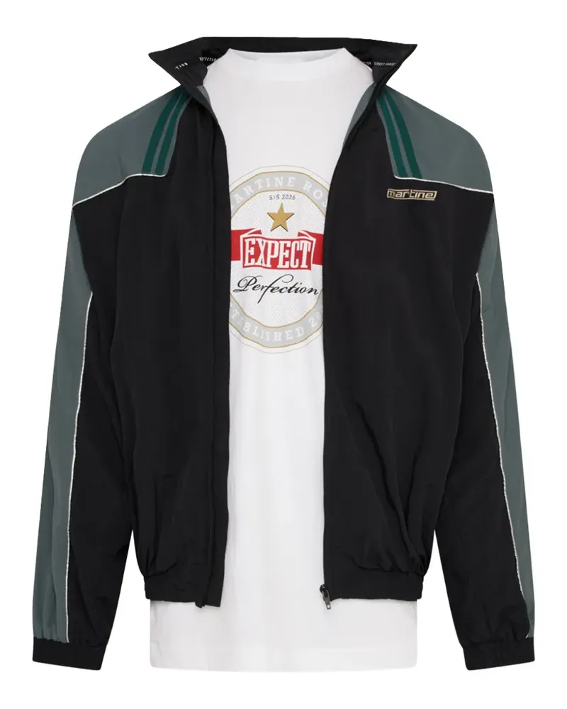 Martine Rose embroidered colour-block jacket - Schwarz Schwarz