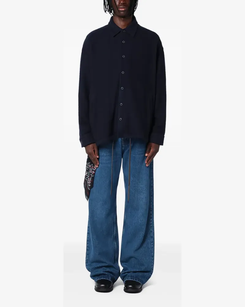 Destin Hemd mit grafischem Print - Blau Blau