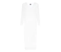 Häkelkleid mit langen Ärmeln - Weiß