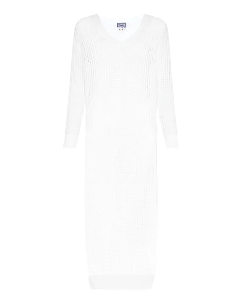 Vilebrequin crochet-knit long-sleeved dress - Weiß Weiß