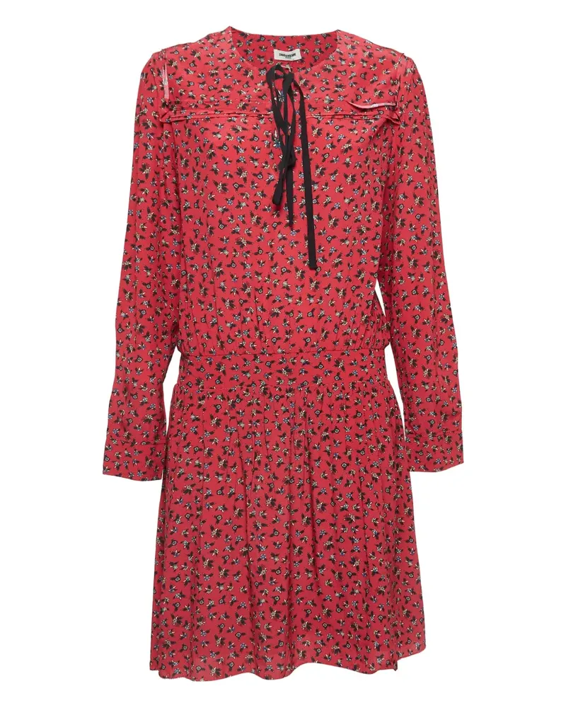 Zadig & Voltaire Pre-owned Minikleid mit Blumen-Print - Rot Rot