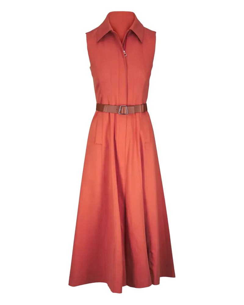 Akris Midikleid mit Gürtel - Orange Orange