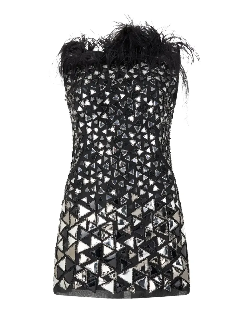 Alberta Ferretti Tanktop im Metallic-Look - Schwarz Schwarz