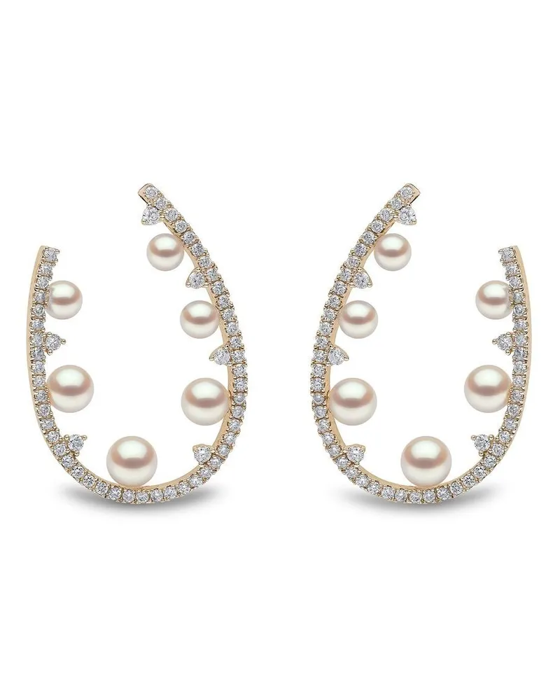 YOKO London 18kt Gelbgoldohrringe mit Diamanten Gold
