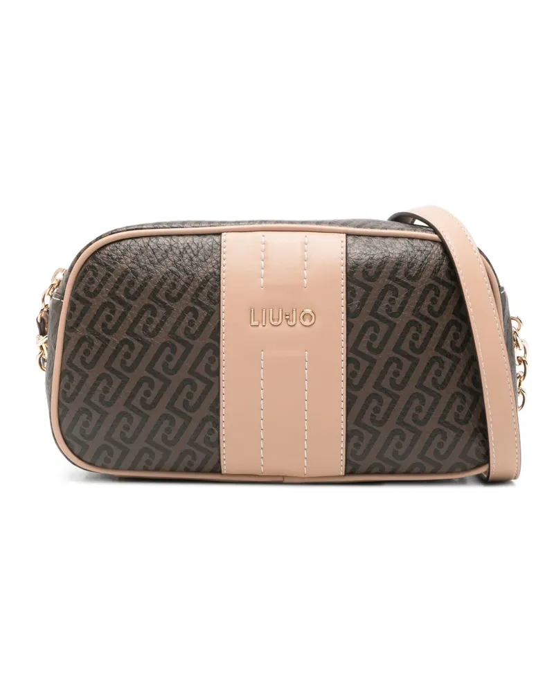 Liu Jo logo-print chain cross ody bag - Braun Braun