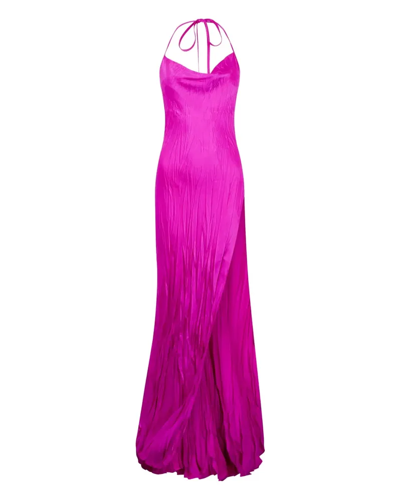 Roberto Cavalli Kleid mit V-Ausschnitt - Rosa Rosa