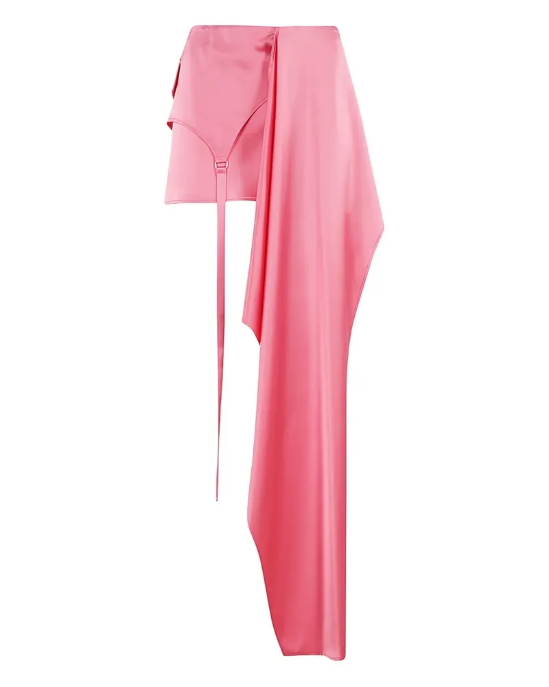 SSHEENA Asymmetrisch drapierter Rock - Rosa Rosa