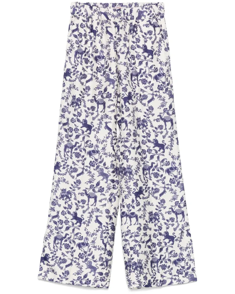 Alberto Biani Hose mit Print - Nude Nude