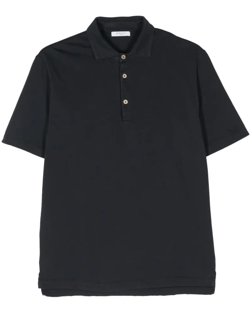 Boglioli Kurzärmeliges Poloshirt - Blau Blau