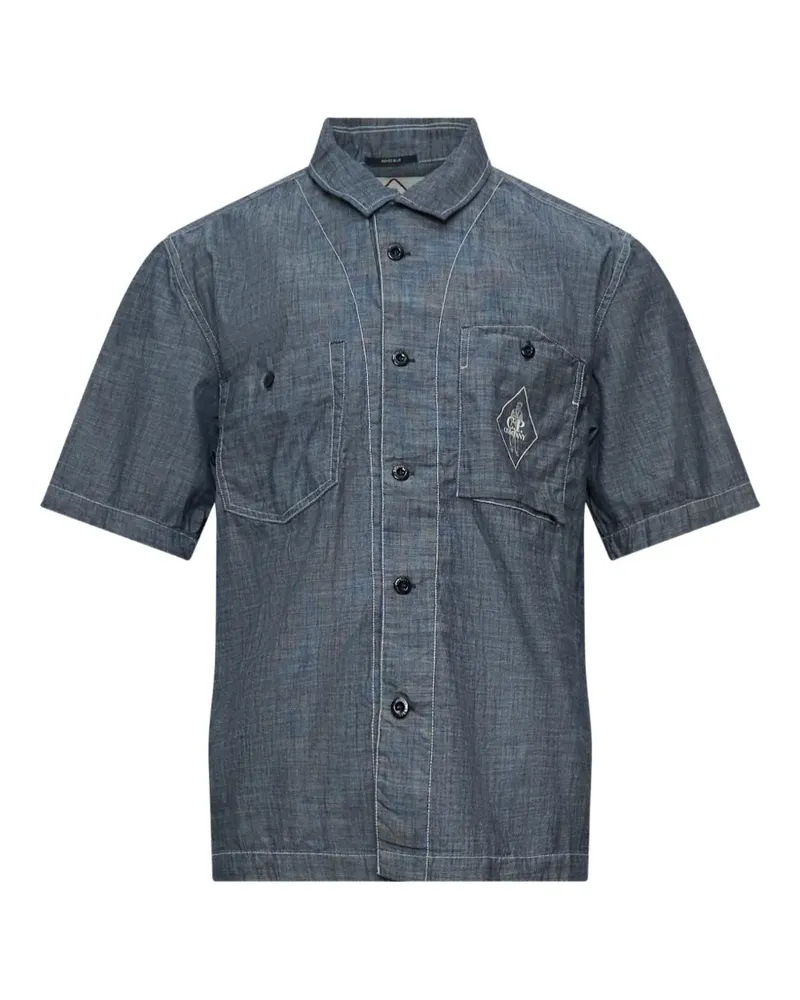 C.P. Company short-sleeved chambray shirt - Grau Grau