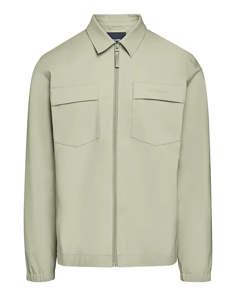 AlphaTauri zip-up flap-pocket jacket - Grün Grün