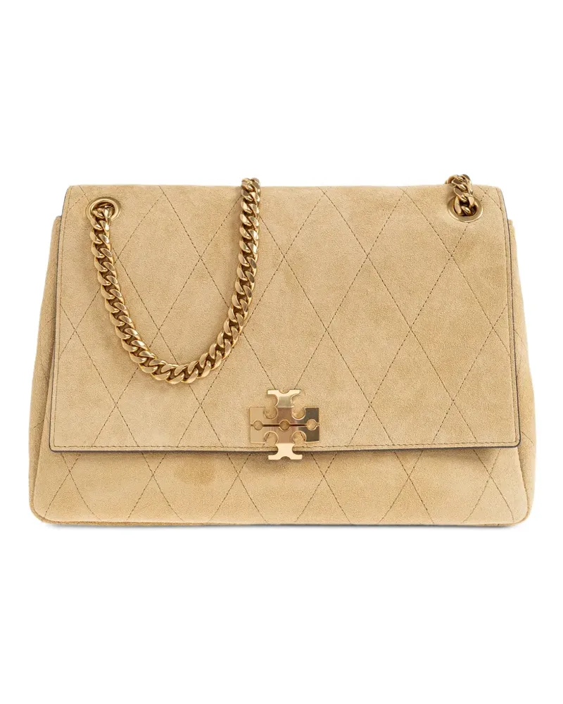 Tory Burch Gesteppte Charlie Schultertasche - Nude Nude