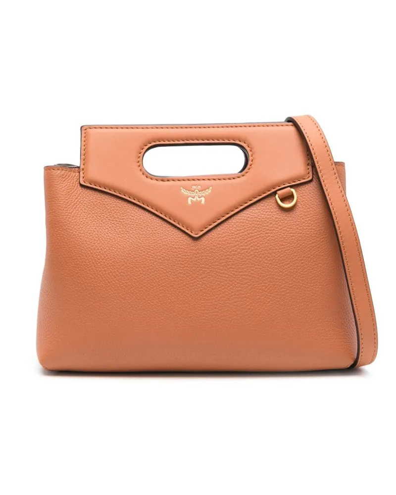 MCM Mini Soft Diamond Tote Bag - Braun Braun