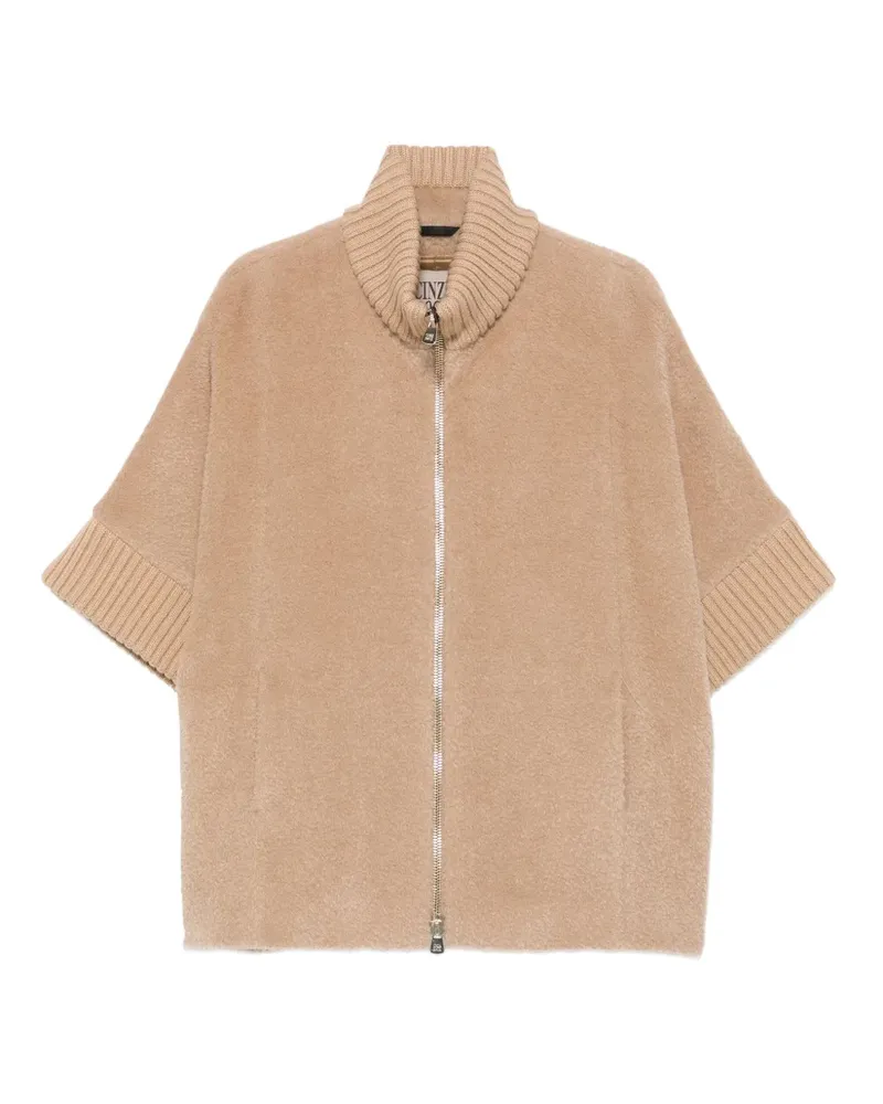Cinzia Rocca Kurzärmeliger Cardigan - Nude Nude
