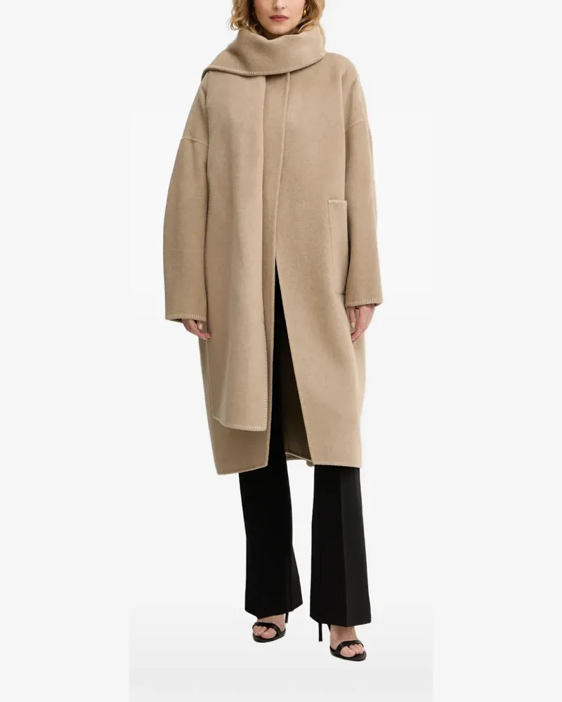 HUGO BOSS single-breasted coat - Nude Nude