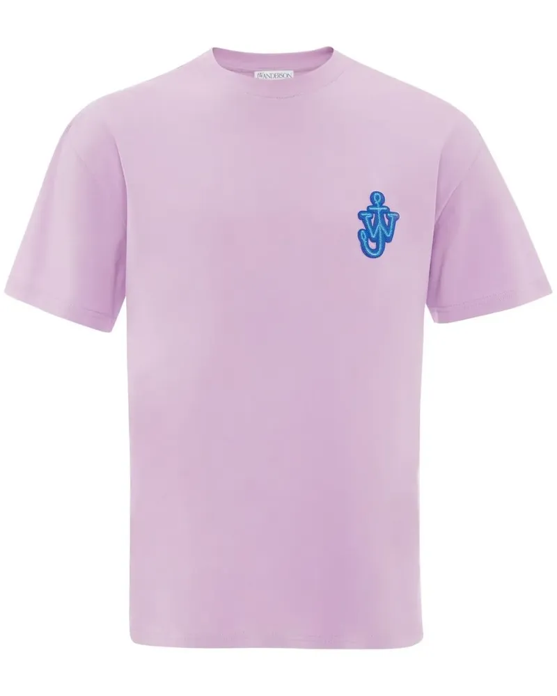 J.W.Anderson T-Shirt mit Anker-Patch - Violett Violett