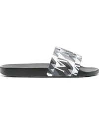 Moncler Basile Flip-Flops mit Logo-Prägung Schwarz