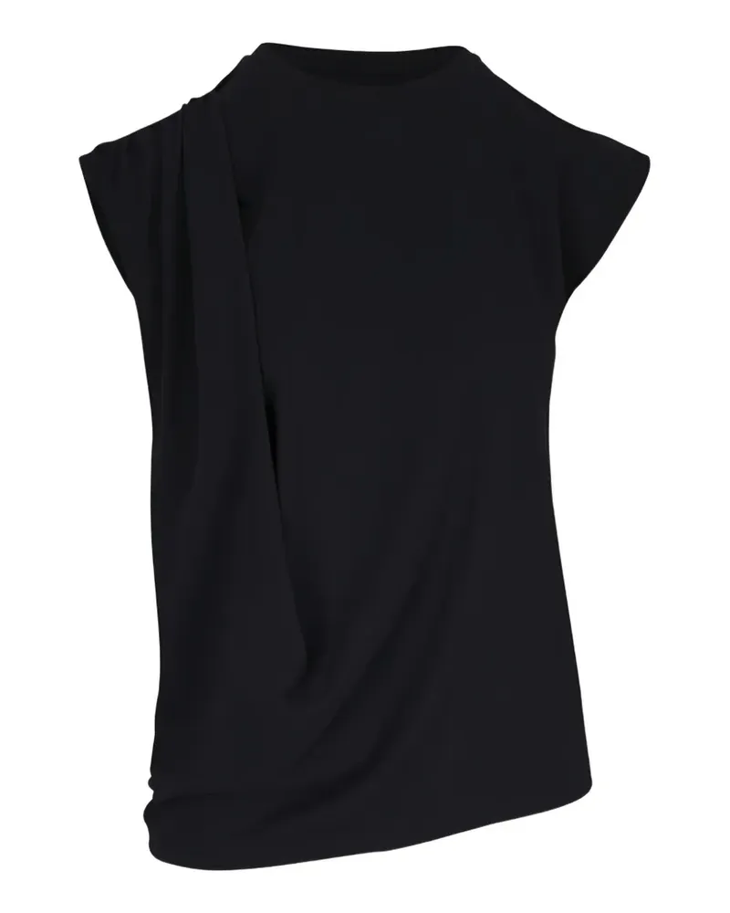 Vince Drapiertes Stricktop - Schwarz Schwarz