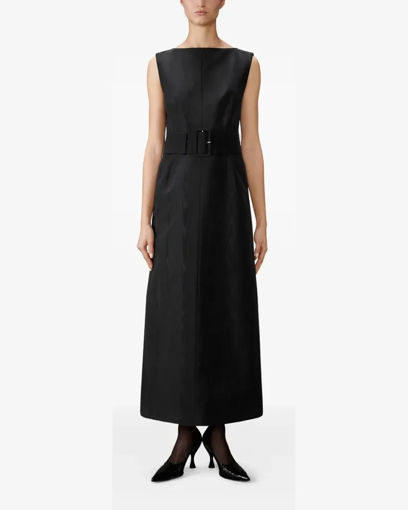 Thom Browne Maxikleid mit Gürtel - Schwarz Schwarz