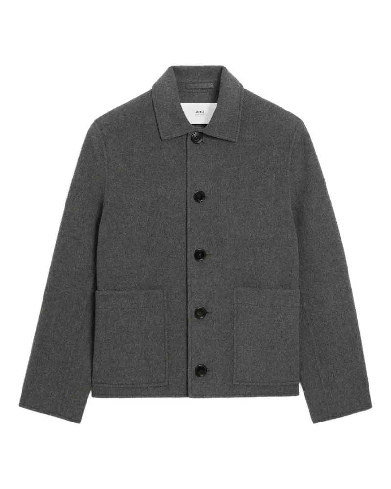 AMI Paris Jacke mit Knöpfen - Grau Grau