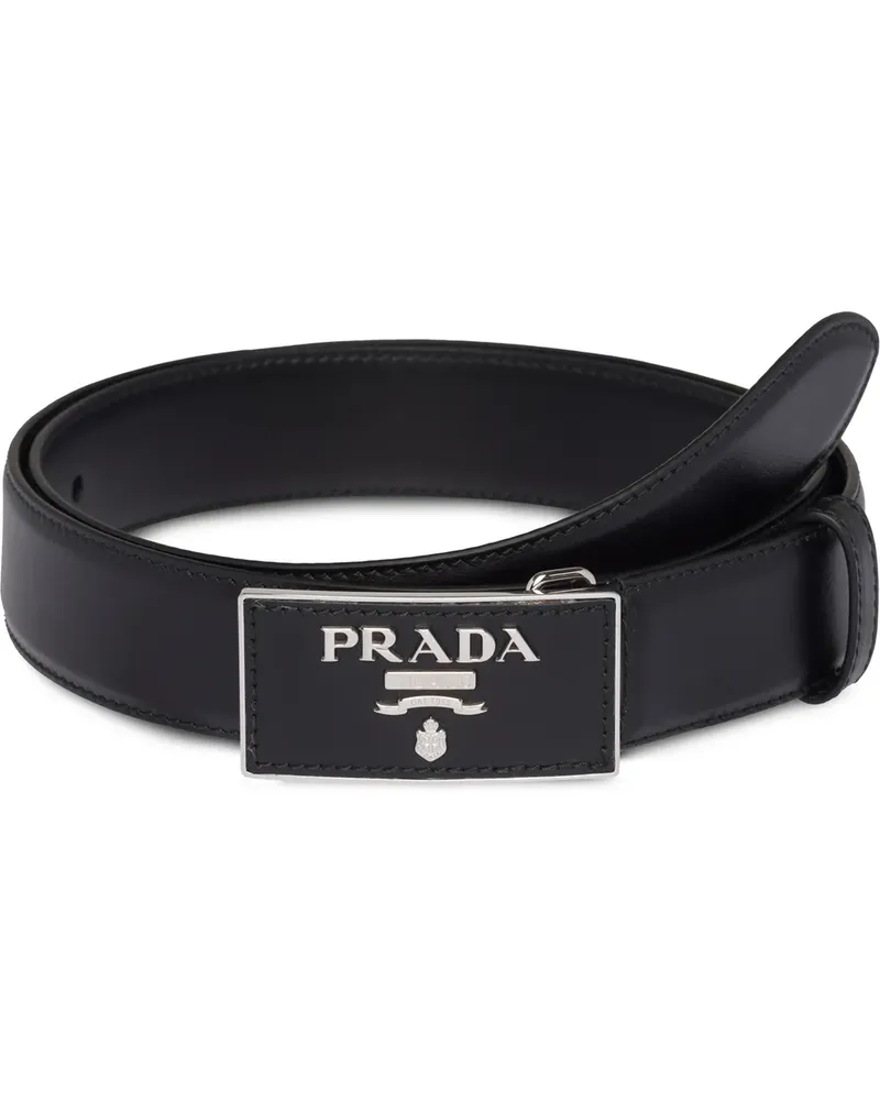 Prada Klassischer Gürtel - Schwarz Schwarz