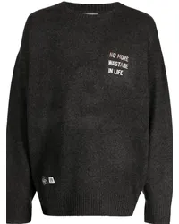 Izzue Pullover mit Slogan-Print Grau