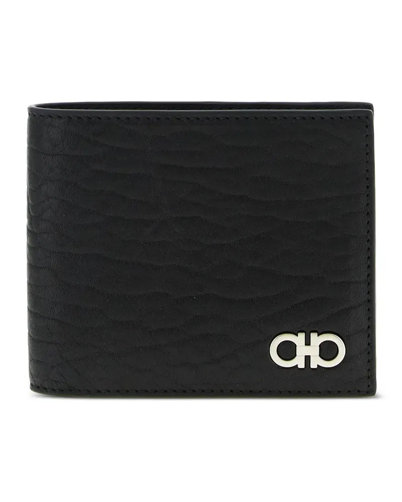 Ferragamo Portemonnaie mit Gancini-Detail - Schwarz Schwarz