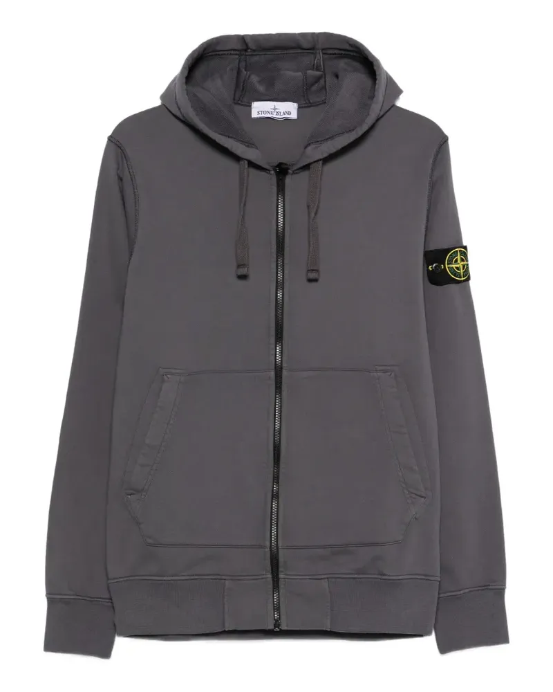 Stone Island zip hooded sweatshirt - Grau Grau