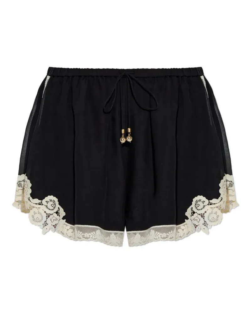 Zimmermann lace-trim shorts - Schwarz Schwarz