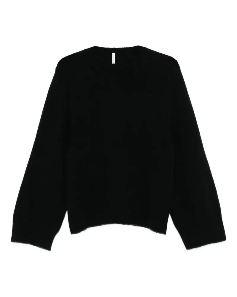 Boboutic balloon-sleeve cashmere jumper - Schwarz Schwarz