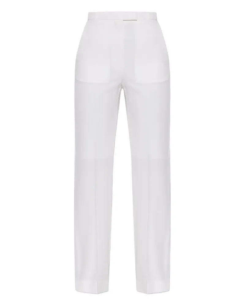 Alexander McQueen belt trousers - Weiß Weiß