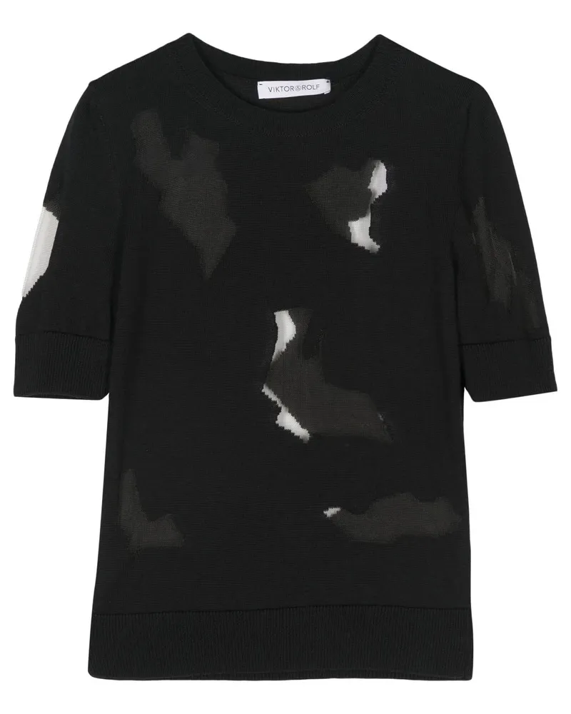 Viktor & Rolf Gestricktes Oberteil - Schwarz Schwarz