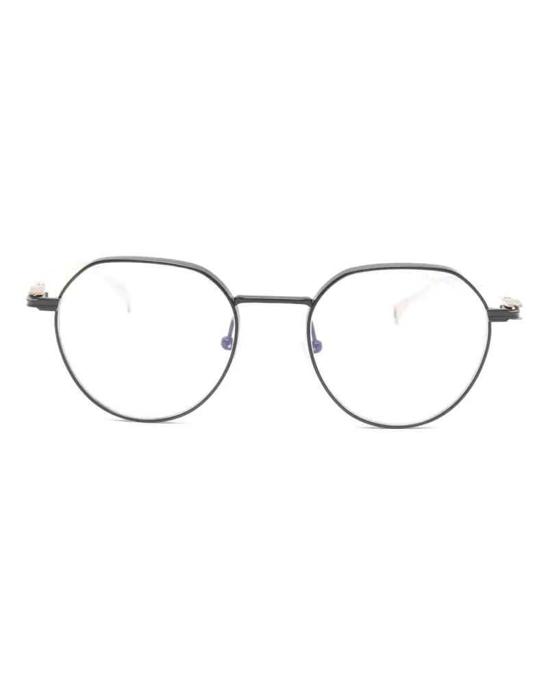 DITA Brille mit rundem Gestell - Schwarz Schwarz