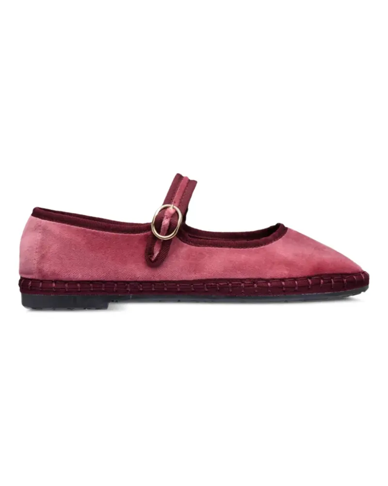 FLABELUS O'Brien buckle-strap ballet flats - Rosa Rosa